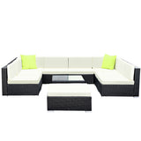Gardeon 10 Piece Outdoor Wicker Sofa Set 9 Seater Lounge Setting — Allure Home Collections