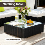 Gardeon 13 Piece Outdoor Wicker Sofa Set with Cover 11 Seater — Allure Home Collections