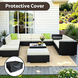 Gardeon 13 Piece Outdoor Wicker Sofa Set with Cover 11 Seater — Allure Home Collections