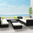Gardeon 13 Piece Outdoor Wicker Sofa Set 11 Seater Lounge Setting — Allure Home Collections