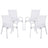 Gardeon 4 Piece Stackable Outdoor Dining Chairs White Grey or Black — Allure Home Collections