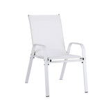 Gardeon 4 Piece Stackable Outdoor Dining Chairs White Grey or Black — Allure Home Collections