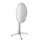 Moana Adjustable Round Outdoor Bar Table, Silver Set of 2