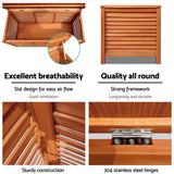 Weetulta 210L Storage Bench Box, Natural