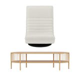 Wentworth Falls Floor Chair and TV Unit Set, White
