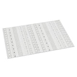 Grey and white bohemian crystal velvet floor rug 200 x 290cm view 7
