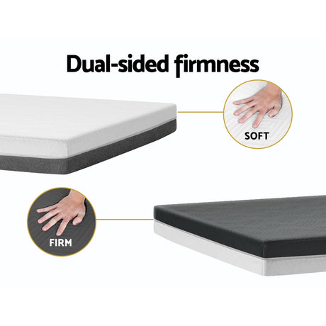 Giselle Bedding 15cm Cool Gel Memory Foam Mattress — Dual-Sided Firmness — Allure Home Collections