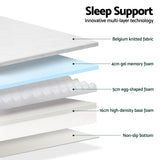 Medium firm gel memory foam mattress, 25cm queen