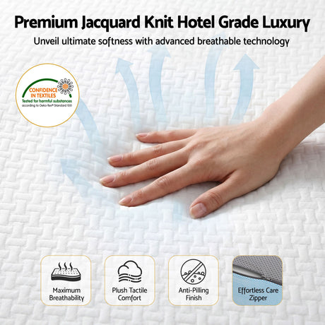 Medium Firm Gel Memory Foam Mattress, 22cm Double