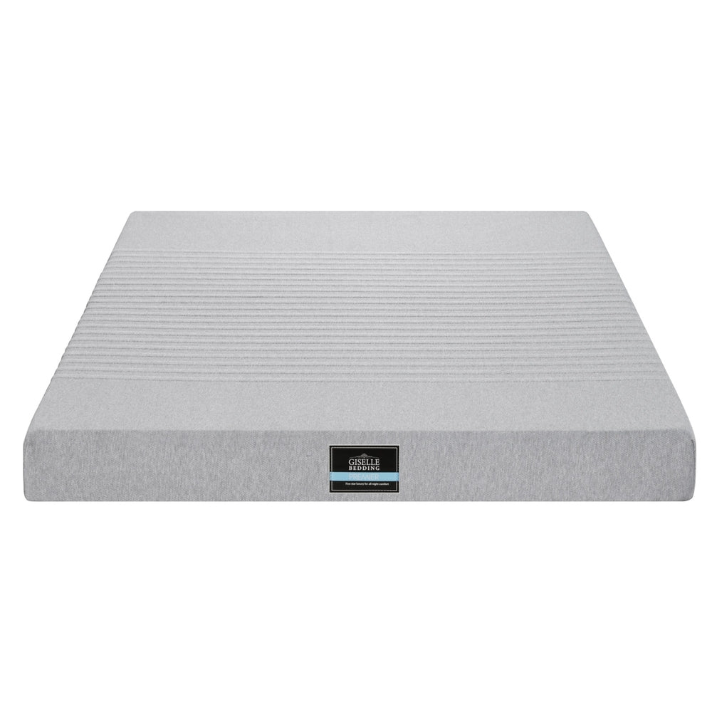 Giselle Bedding 15cm Cool Gel 7-Zone Memory Foam Mattress — Charcoal Foam, Bamboo Cover — Allure Home Collections