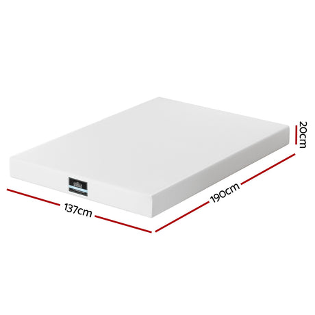 Giselle PURE Series 20cm Green Tea and Gel Memory Foam Mattress — 7-Zone, Non-Spring — Allure Home Collections