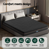 Giselle 18cm Green Tea and Cool Gel Memory Foam Mattress — Non-Spring, Removable Cover — Allure Home Collections