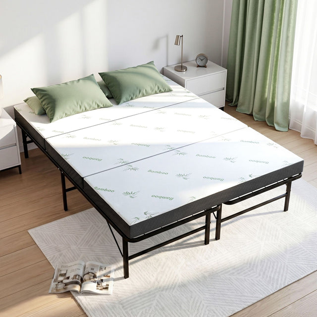 Folding Guest Bed with Mattress, Double