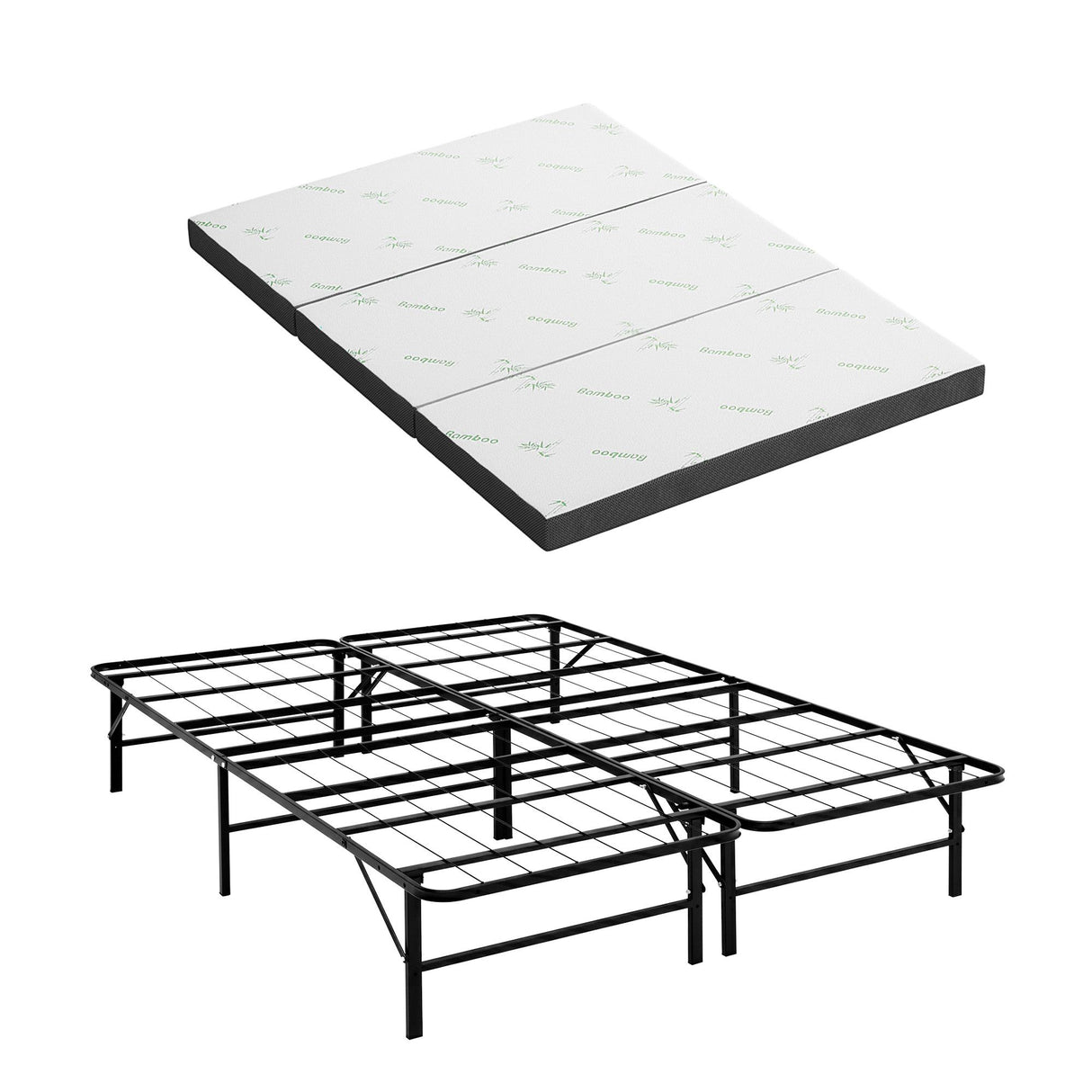 Folding Guest Bed with Mattress, Double