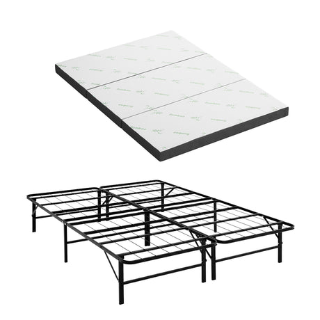 Folding Guest Bed with Mattress, Double