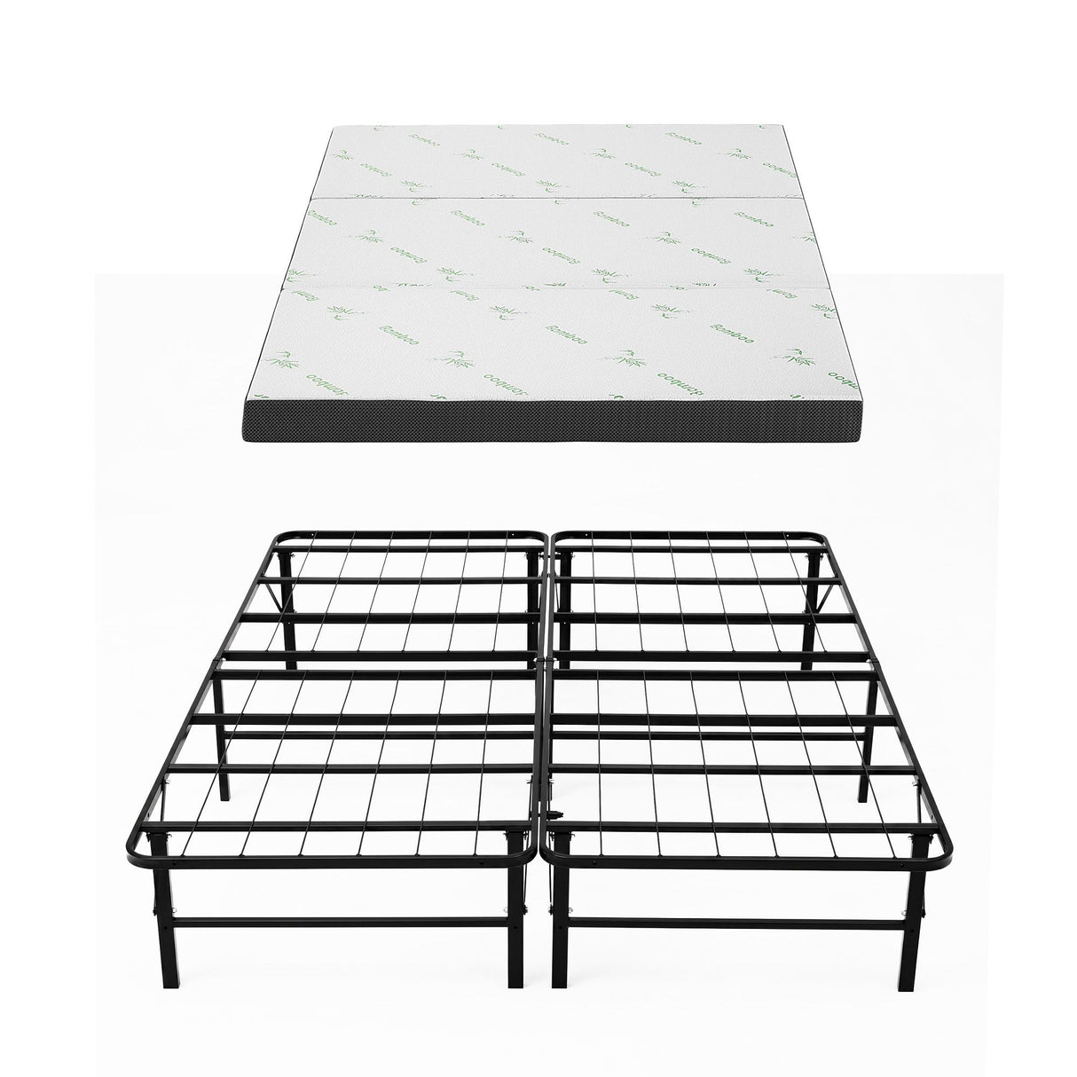 Folding Guest Bed with Mattress, Double