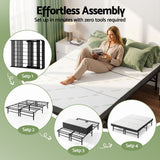Folding Guest Bed with Mattress, Double
