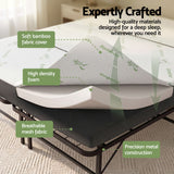 Portable Folding Guest Bed with Foam Mattress, Queen