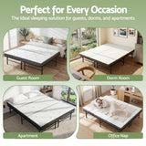 Portable Folding Guest Bed with Foam Mattress, Queen