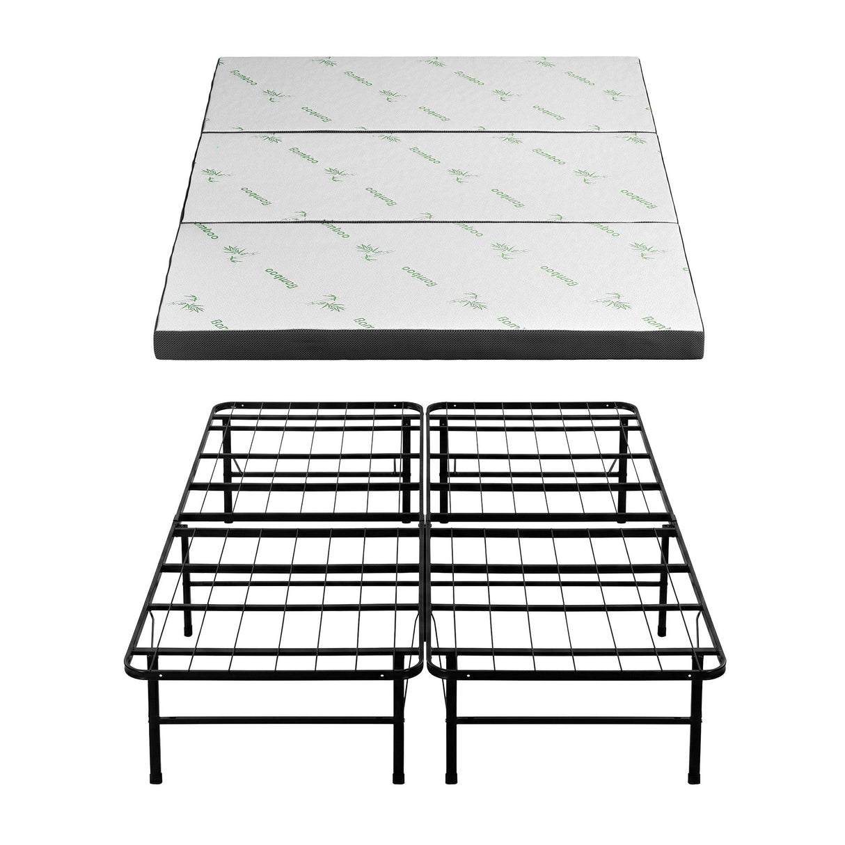 Portable Folding Guest Bed with Foam Mattress, Queen