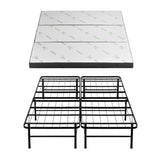 Portable Folding Guest Bed with Foam Mattress, Queen