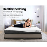Medium Firm Gel Memory Foam Mattress, 21cm Queen - Allure Home Collections