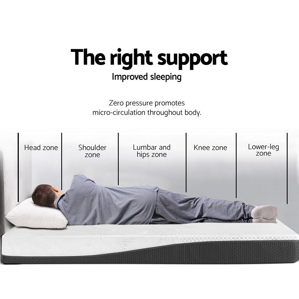 Giselle Bedding 21cm Cool Gel Memory Foam Mattress — Single, Multi-Layer — Allure Home Collections