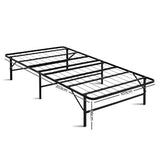 Artiss folding bed frame showing easy-fold mechanism — Allure Home Collections