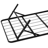 Artiss folding queen metal base in use with mattress — Allure Home Collections