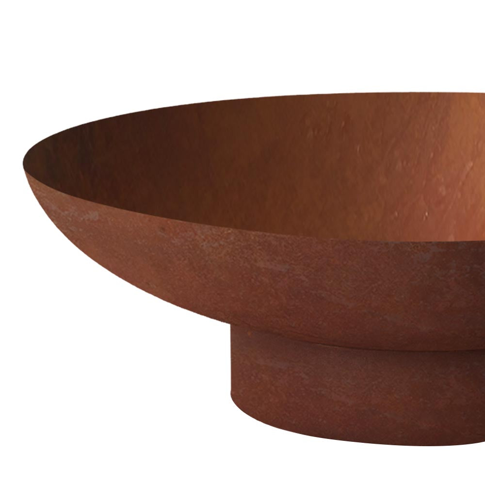 Port Elliot Rustic Fire Pit Bowl, 80cm Steel