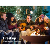 Port Elliot Rustic Fire Pit Bowl, 80cm Steel