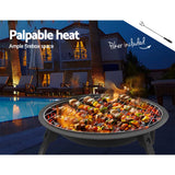 22" Portable Charcoal Fire Pit & Smoker