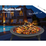 Parap Folding Fire Pit BBQ, 76cm Steel