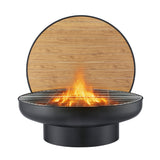 Vivonne 3 in 1 Fire Pit Table, Steel