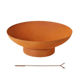 Elegant 80cm Iron Bowl Fire Pit