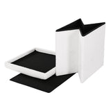 Artiss Janeska Square Teddy Fabric Storage Ottoman Foot Stool — Allure Home Collections