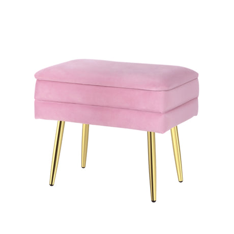 Artiss Velvet Pink Ottoman with Storage — Allure Home Collections