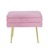 Artiss Velvet Pink Ottoman with Storage — Allure Home Collections