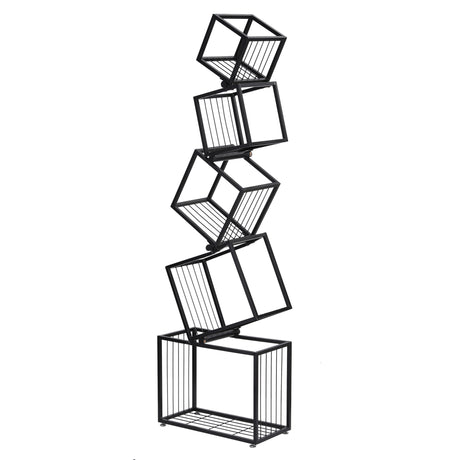 St Peters 5 Tier Bookshelf, Black