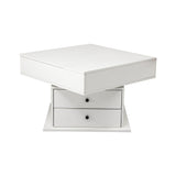 Launching Place Lift Top Coffee Table, White
