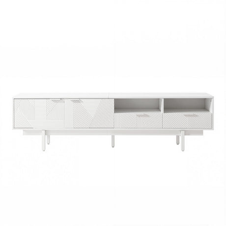 Bridport 200cm Entertainment Unit, White