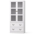 Wunkar 2 Drawer Buffet Sideboard, White