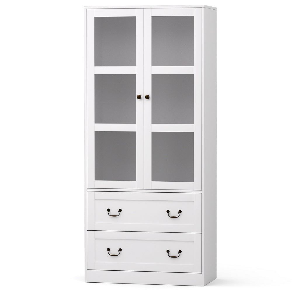 Wunkar 2 Drawer Buffet Sideboard, White