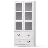 Wunkar 2 Drawer Buffet Sideboard, White