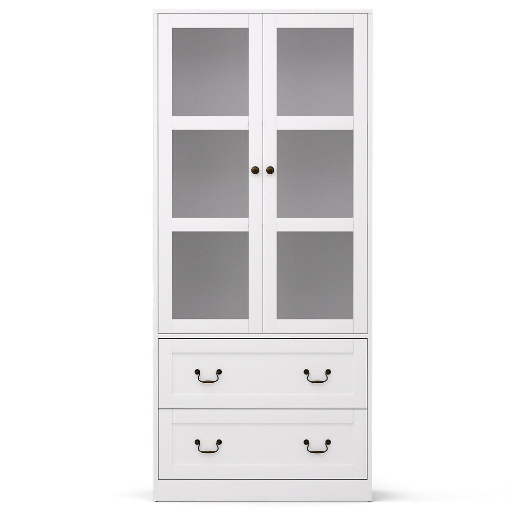 Wunkar 2 Drawer Buffet Sideboard, White