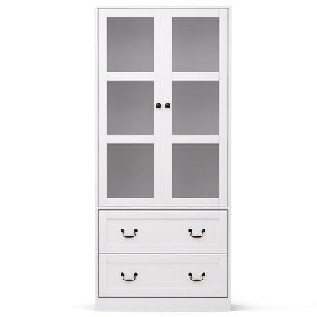 Wunkar 2 Drawer Buffet Sideboard, White