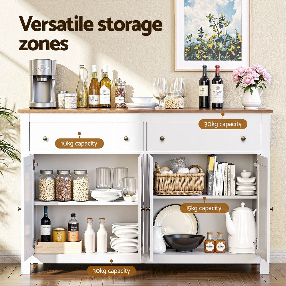 Cadell 2 Door Buffet Sideboard, White