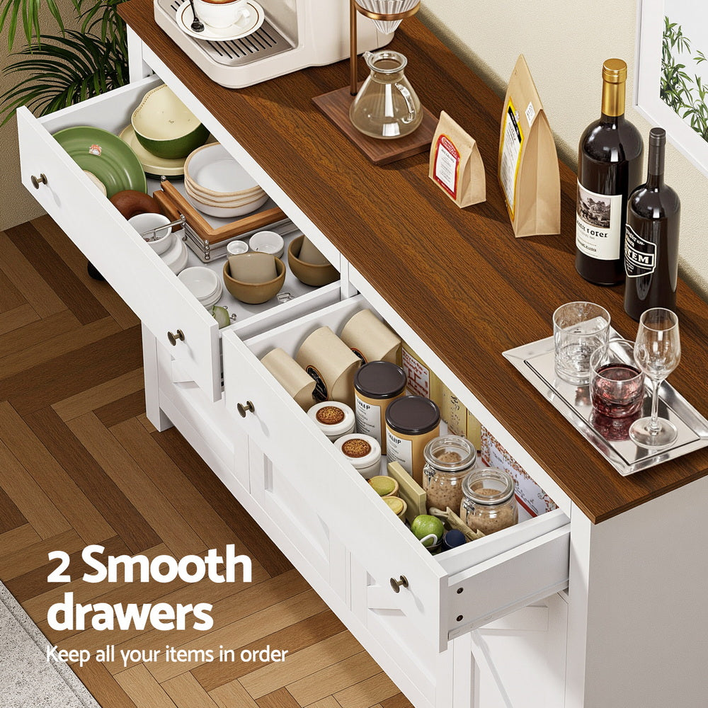 Cadell 2 Door Buffet Sideboard, White