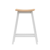 Two Artiss Ari wooden bar stools at kitchen counter — Allure Home Collections