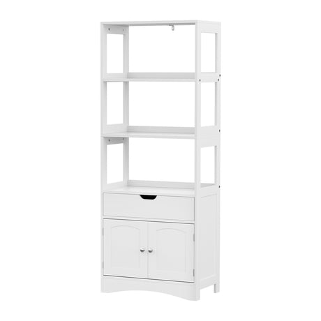Mil Lel Floor Bathroom Storage Cabinet, White image 2